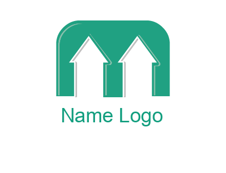 home icon in Letter M logo