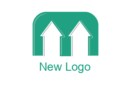 home icon in Letter M logo