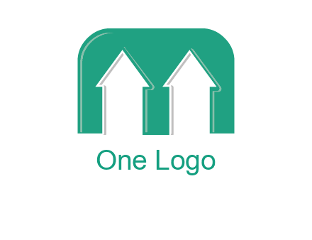 home icon in Letter M logo