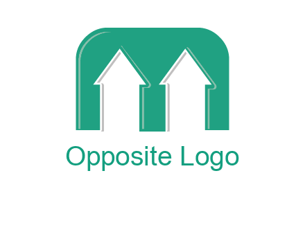 home icon in Letter M logo