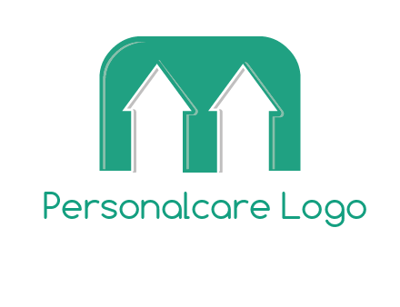 home icon in Letter M logo