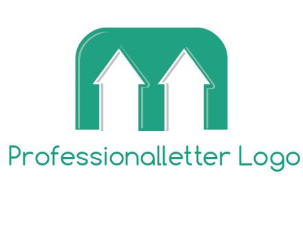 home icon in Letter M logo