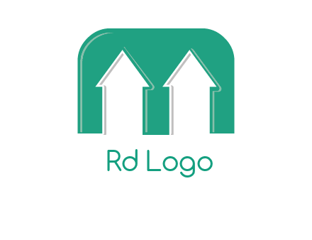 home icon in Letter M logo