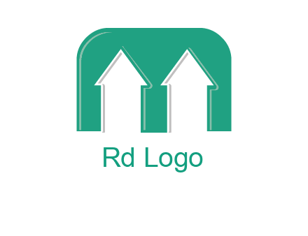 home icon in Letter M logo