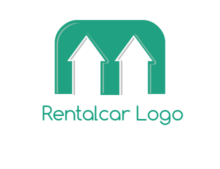 home icon in Letter M logo