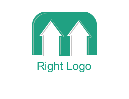 home icon in Letter M logo