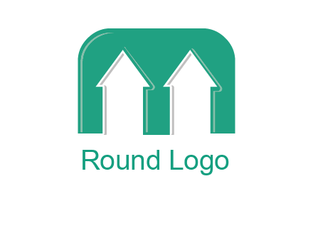 home icon in Letter M logo