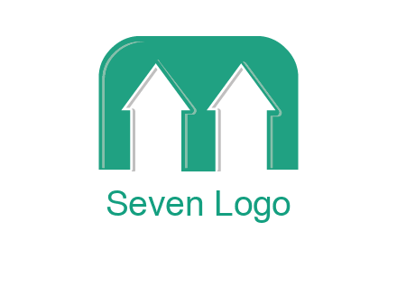 home icon in Letter M logo