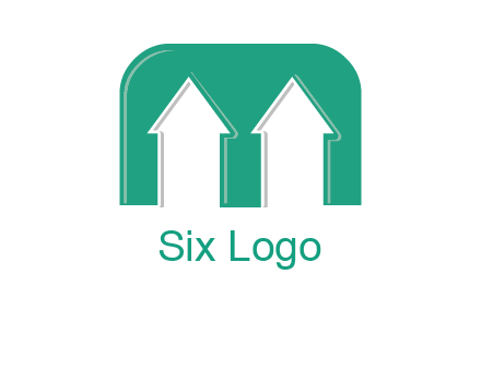 home icon in Letter M logo