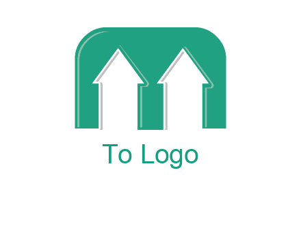home icon in Letter M logo