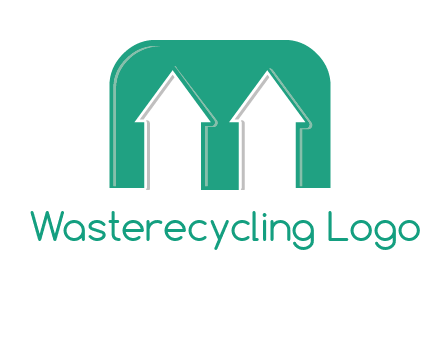 home icon in Letter M logo