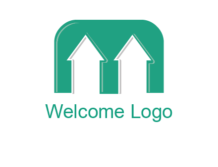 home icon in Letter M logo