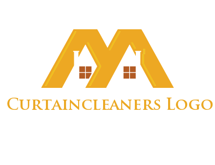 house icon in M letter Logo