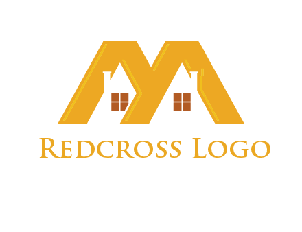 house icon in M letter Logo