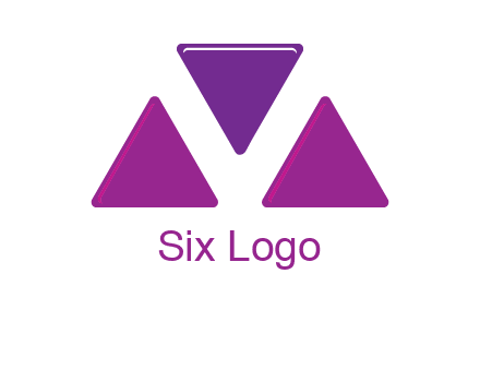 triangle in letter M logo