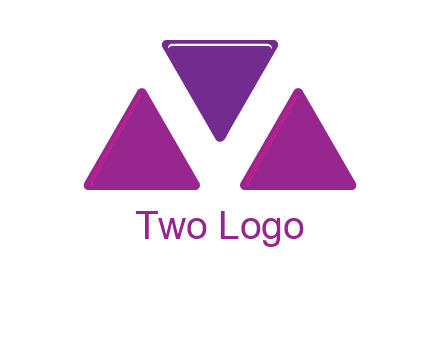 triangle in letter M logo