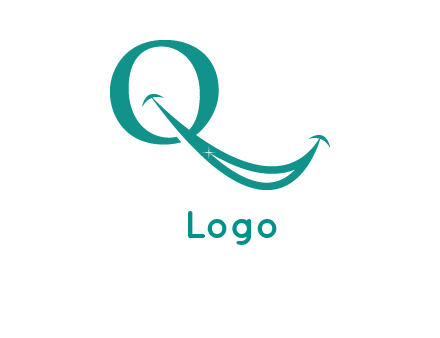 Alphabet Q with smile icon