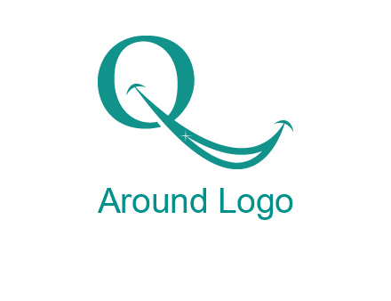 Alphabet Q with smile icon