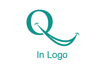 Alphabet Q with smile icon