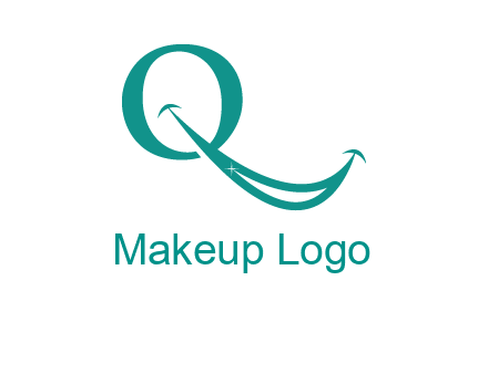 Alphabet Q with smile icon