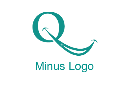 Alphabet Q with smile icon