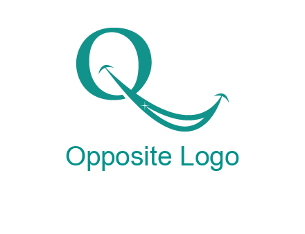 Alphabet Q with smile icon