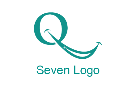 Alphabet Q with smile icon