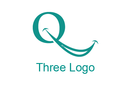 Alphabet Q with smile icon