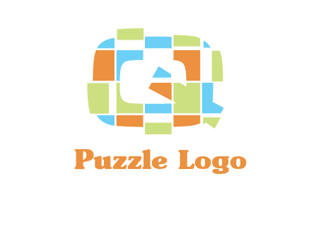 puzzle in Q letter logo