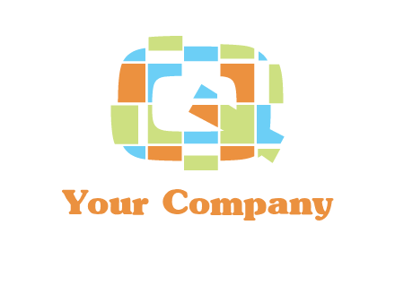 puzzle in Q letter logo