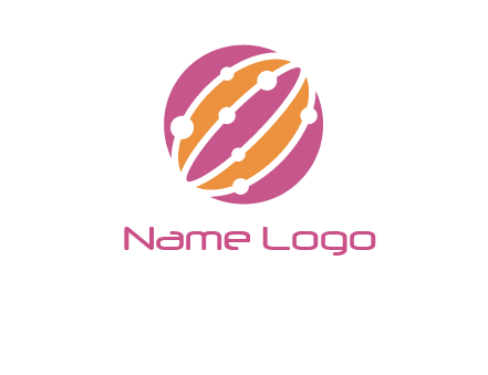 abstract globe logo