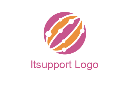 abstract globe logo