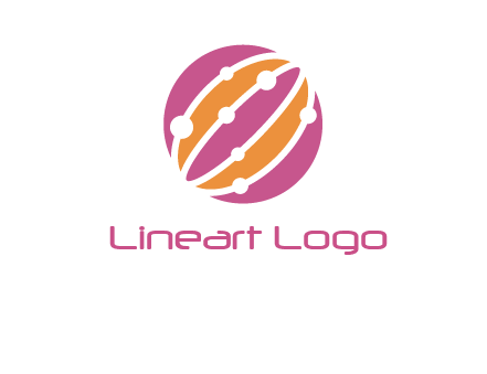 abstract globe logo