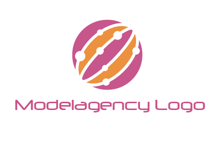 abstract globe logo