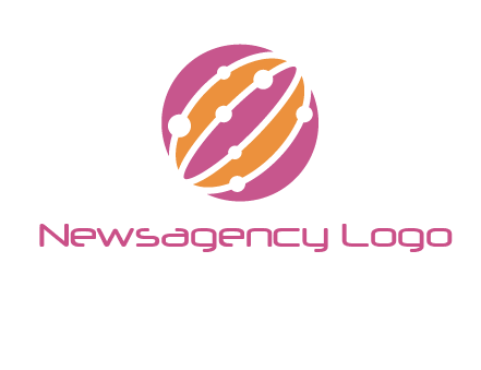 abstract globe logo