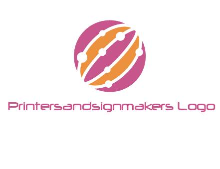 abstract globe logo