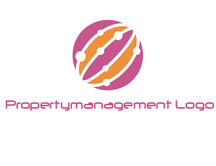 abstract globe logo