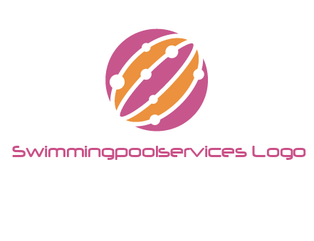 abstract globe logo