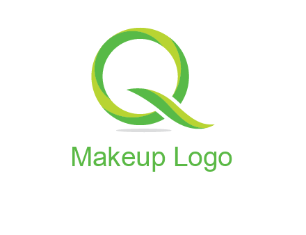 letter Q looking like leaf