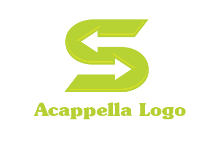 two arrow in Letter S logo