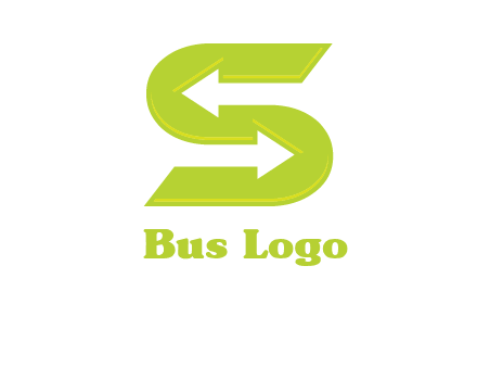 two arrow in Letter S logo