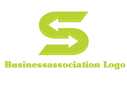 two arrow in Letter S logo