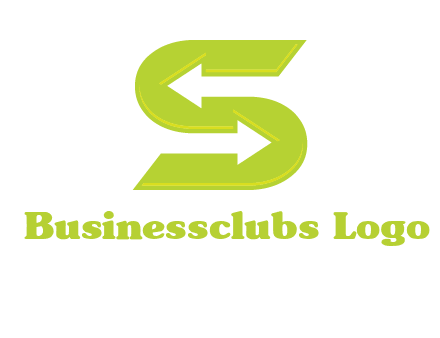 two arrow in Letter S logo