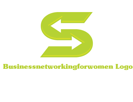 two arrow in Letter S logo