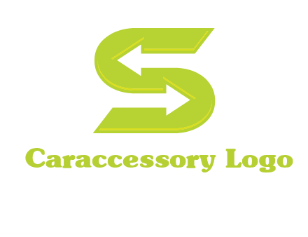 two arrow in Letter S logo