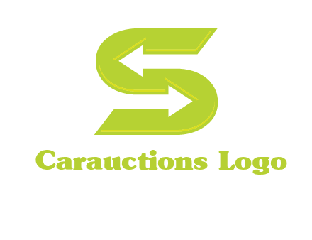 two arrow in Letter S logo