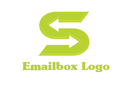 two arrow in Letter S logo