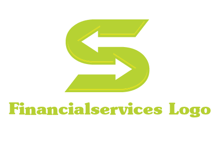 two arrow in Letter S logo