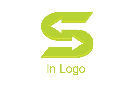 two arrow in Letter S logo