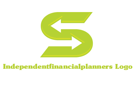 two arrow in Letter S logo
